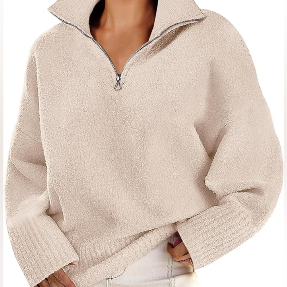 Anrabess fleece quarter zip size small
